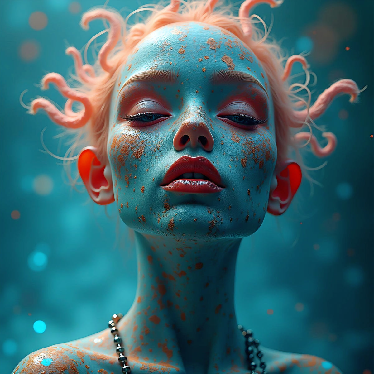 Cerulean Depths: The Whispers of the Coral Maiden