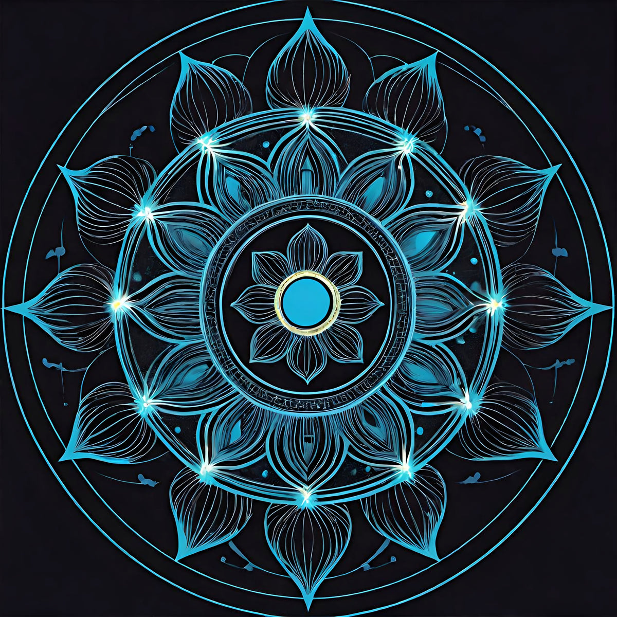 Blue Lotus Mandala