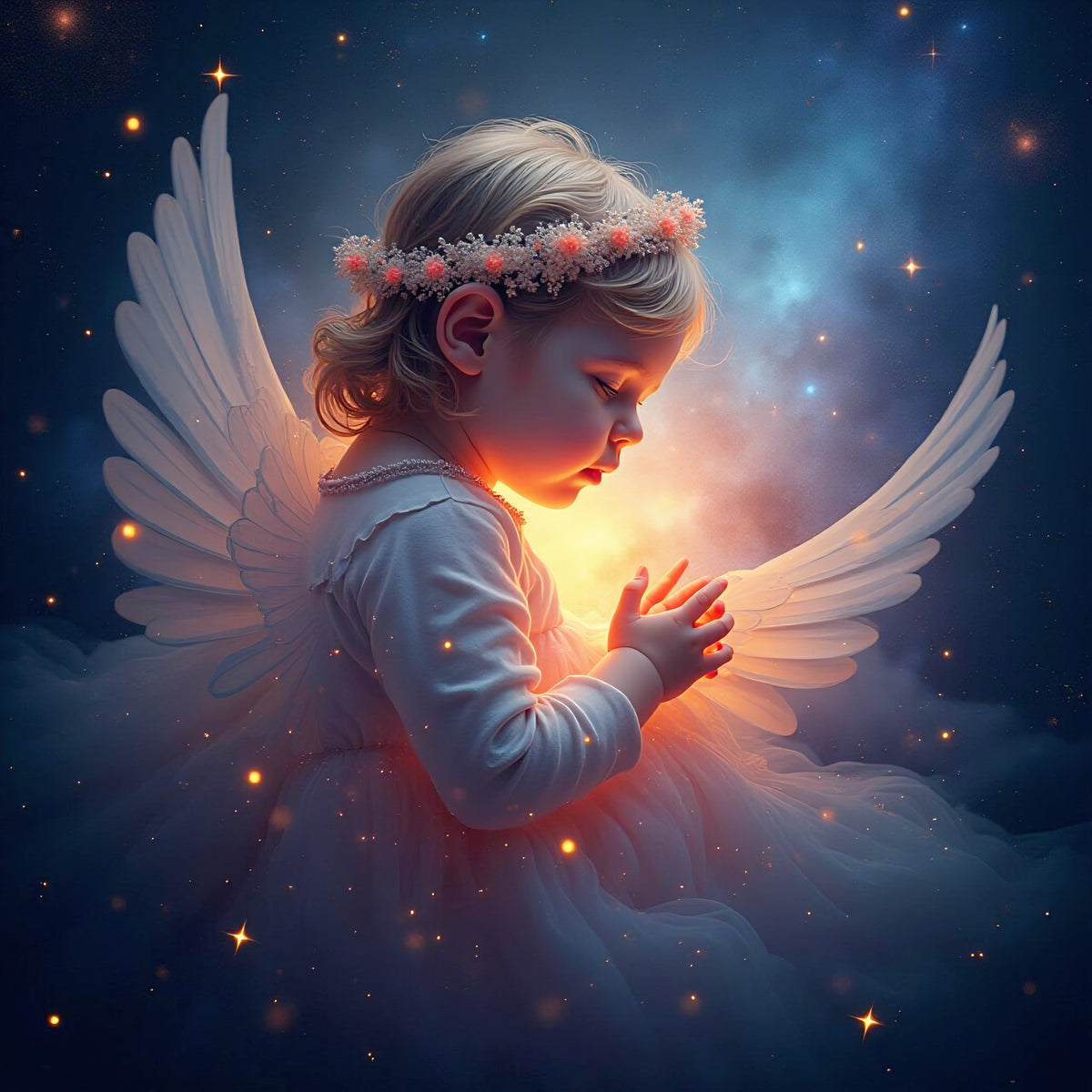 Ethereal Innocence: A Study in Divine Light