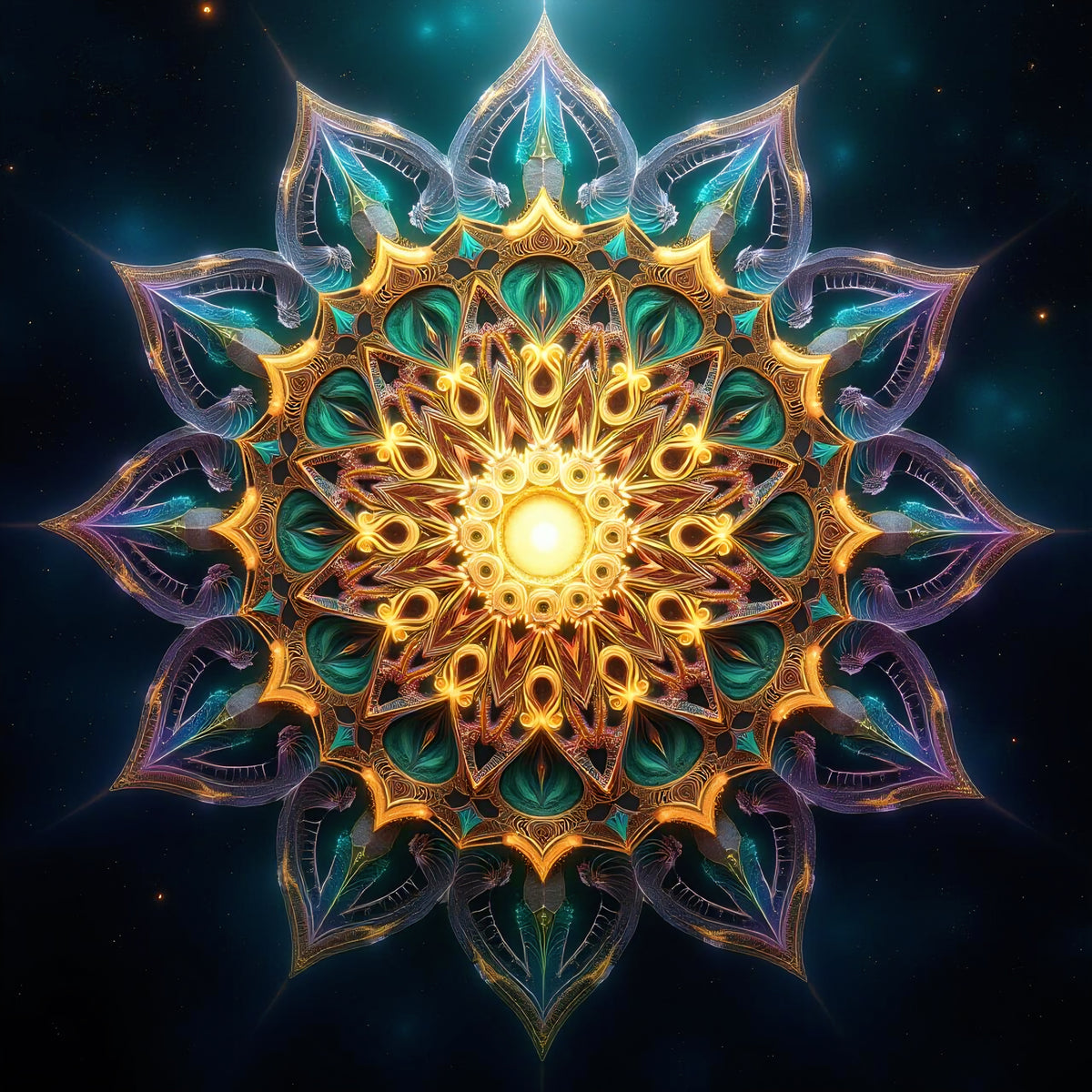 Cosmic Mandala Portal: The Infinite Bloom