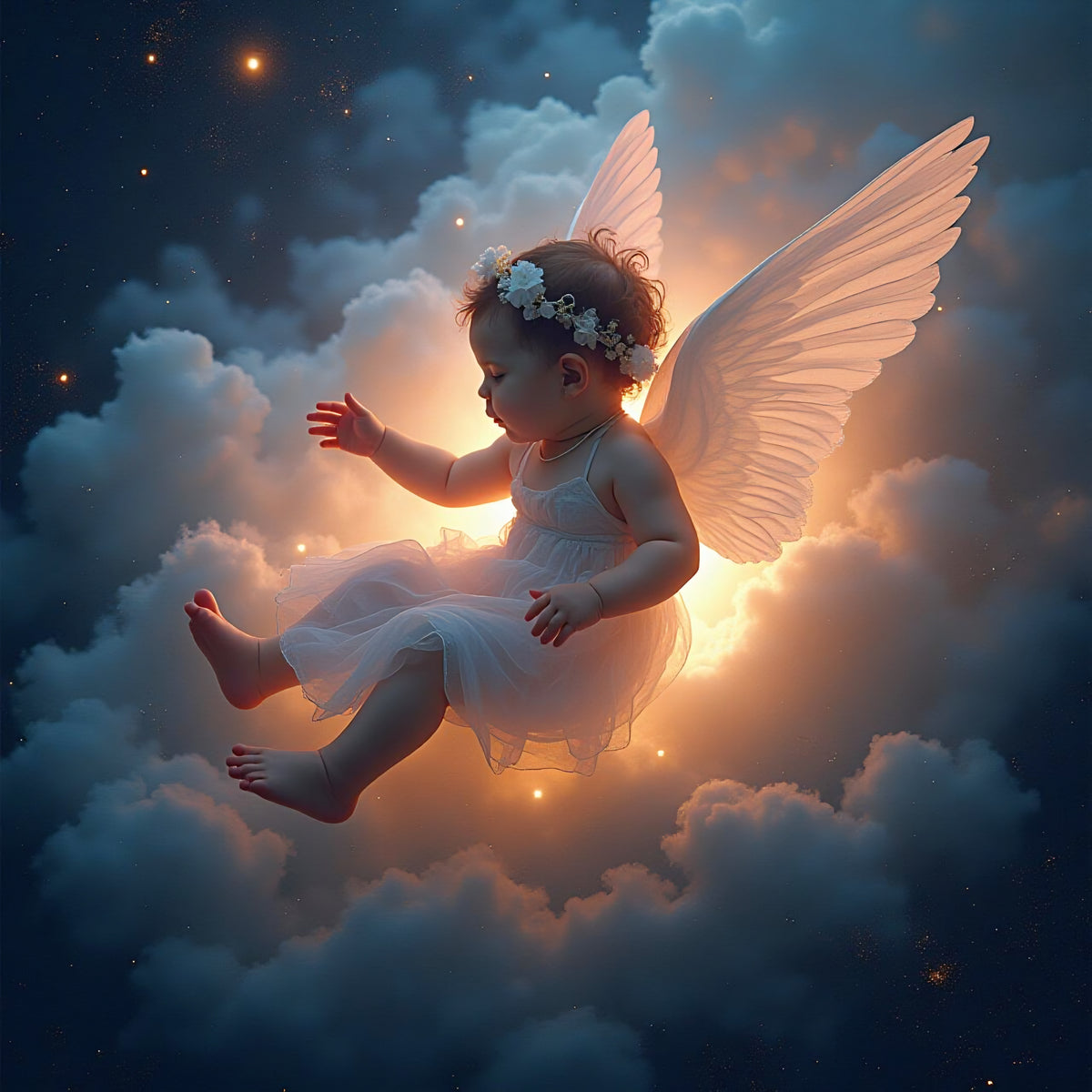 Celestial Innocence: The Guardian's Light