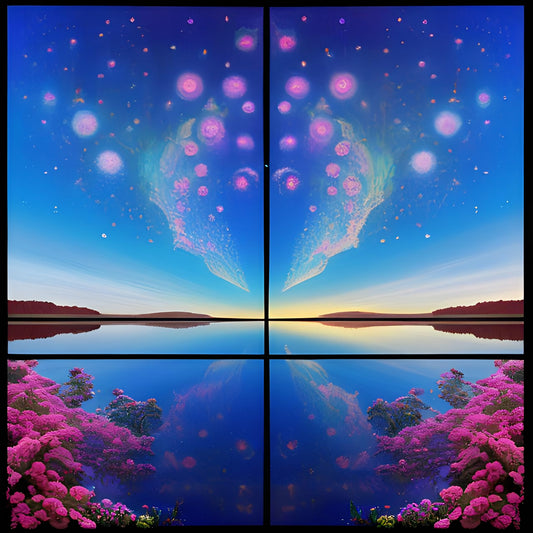 Celestial Reverie: Reflections of a Starry Meadow