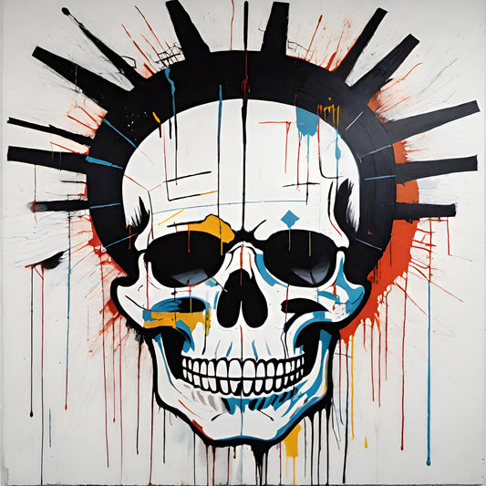 Urban Echoes: The Neo Expressionist Skull