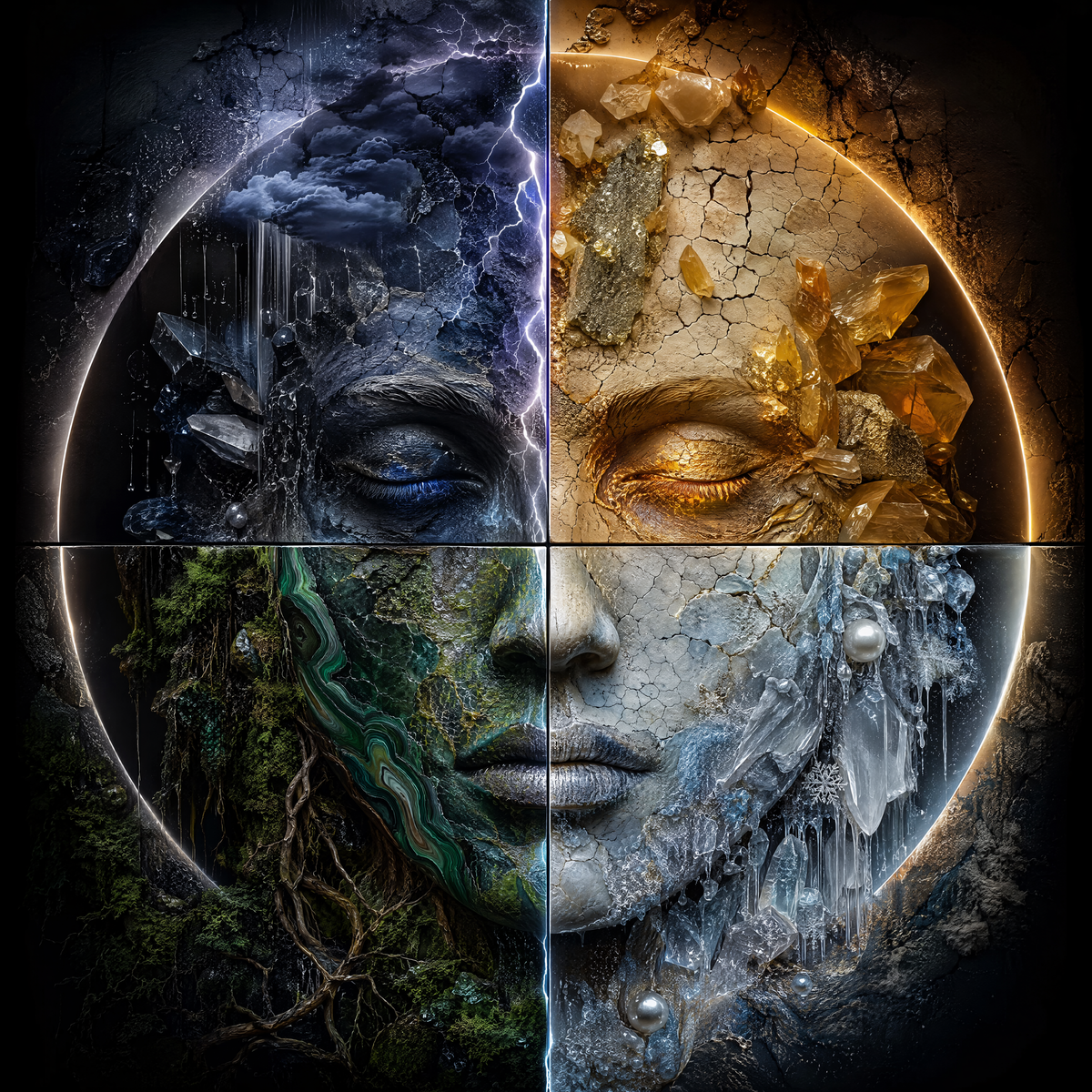 The Equinox Wheel:
Elemental Quadrant Matrix