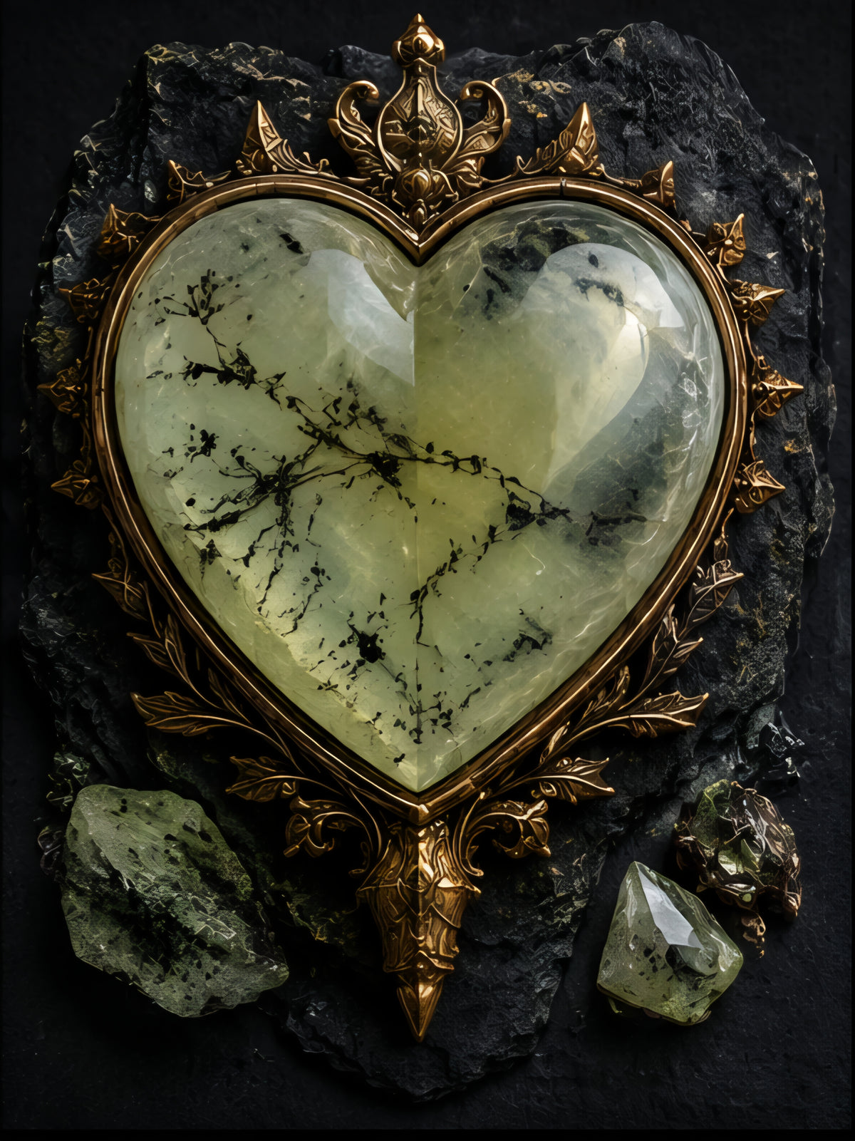 The Mineral Chronicles:Prehnite Matrix