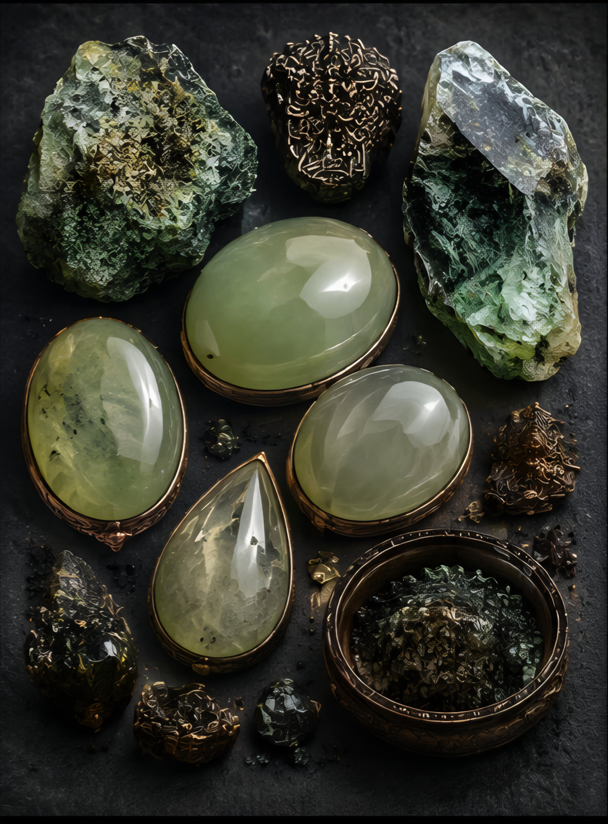The Mineral Chronicles:Prehnite Matrix